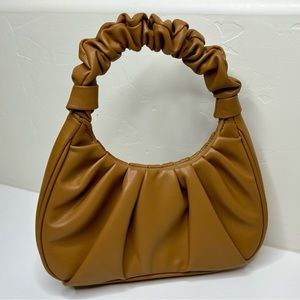 Pleated Leather Mini Bag